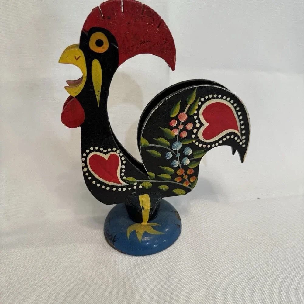 Rooster Letter Or‎ Napkin Holder 7.5